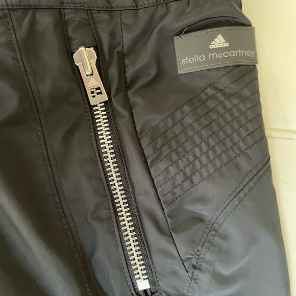 SOLD - Stella McCartney Adidas track pant with convertible split hem black,small - Picture 7 of 9